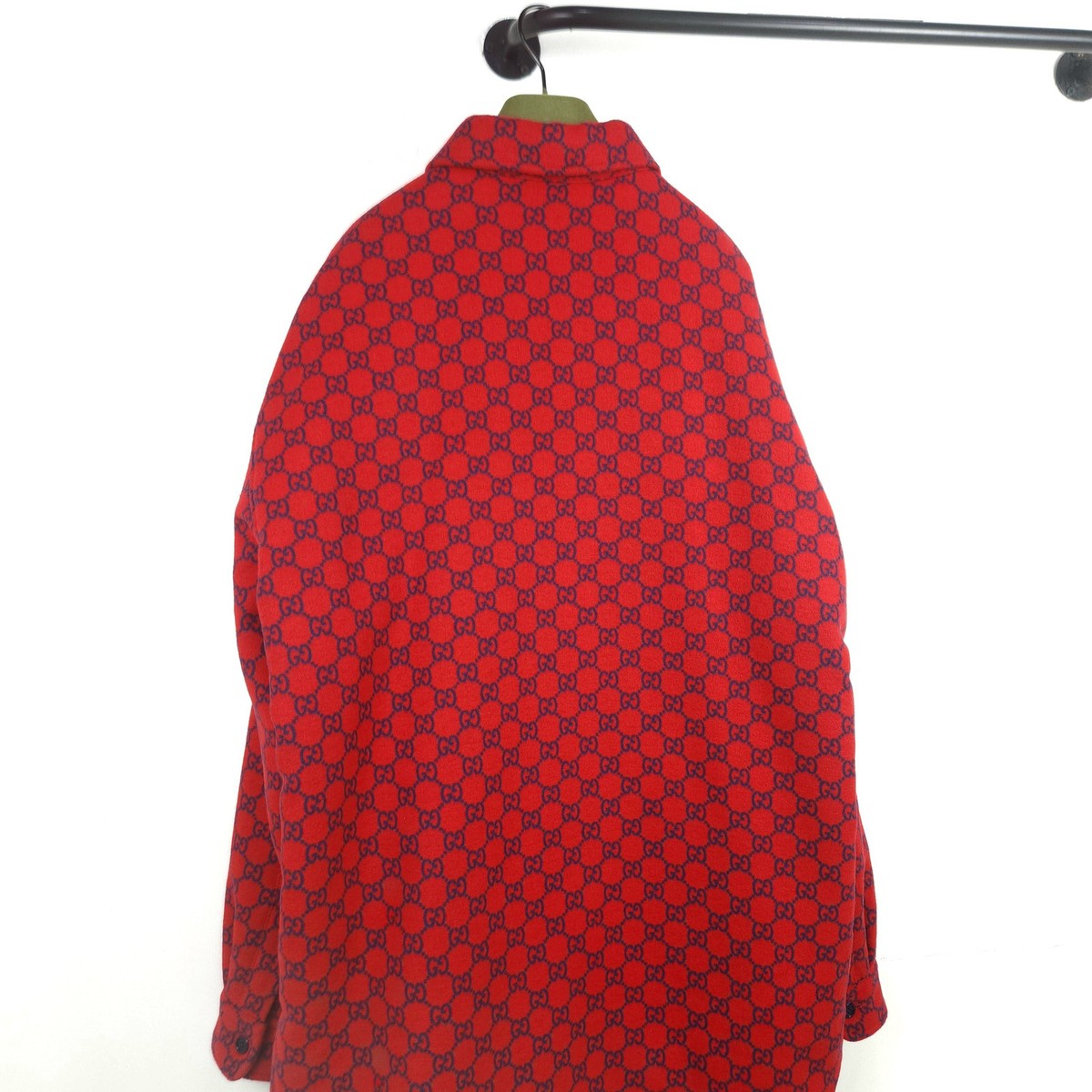 Gucci Wool Flannel Padded Overshirt 7864 120433105 | eBay