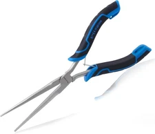 Long Reach Needle Nose Pliers Thin Extra Long Needle Nose Pliers with Serrated J