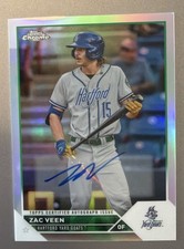 Zac Veen 2023 Topps Chrome Pro Debut Auto /99 Refractor PDC-140 Rockies