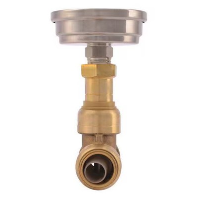 Sharkbite 24437 1/2'' Push-Fit Dzr Brass Temperature Gauge