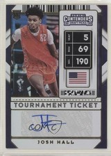 2020-21 Panini Contenders Draft Picks Tournament Ticket 7/49 Josh Hall Auto 12br