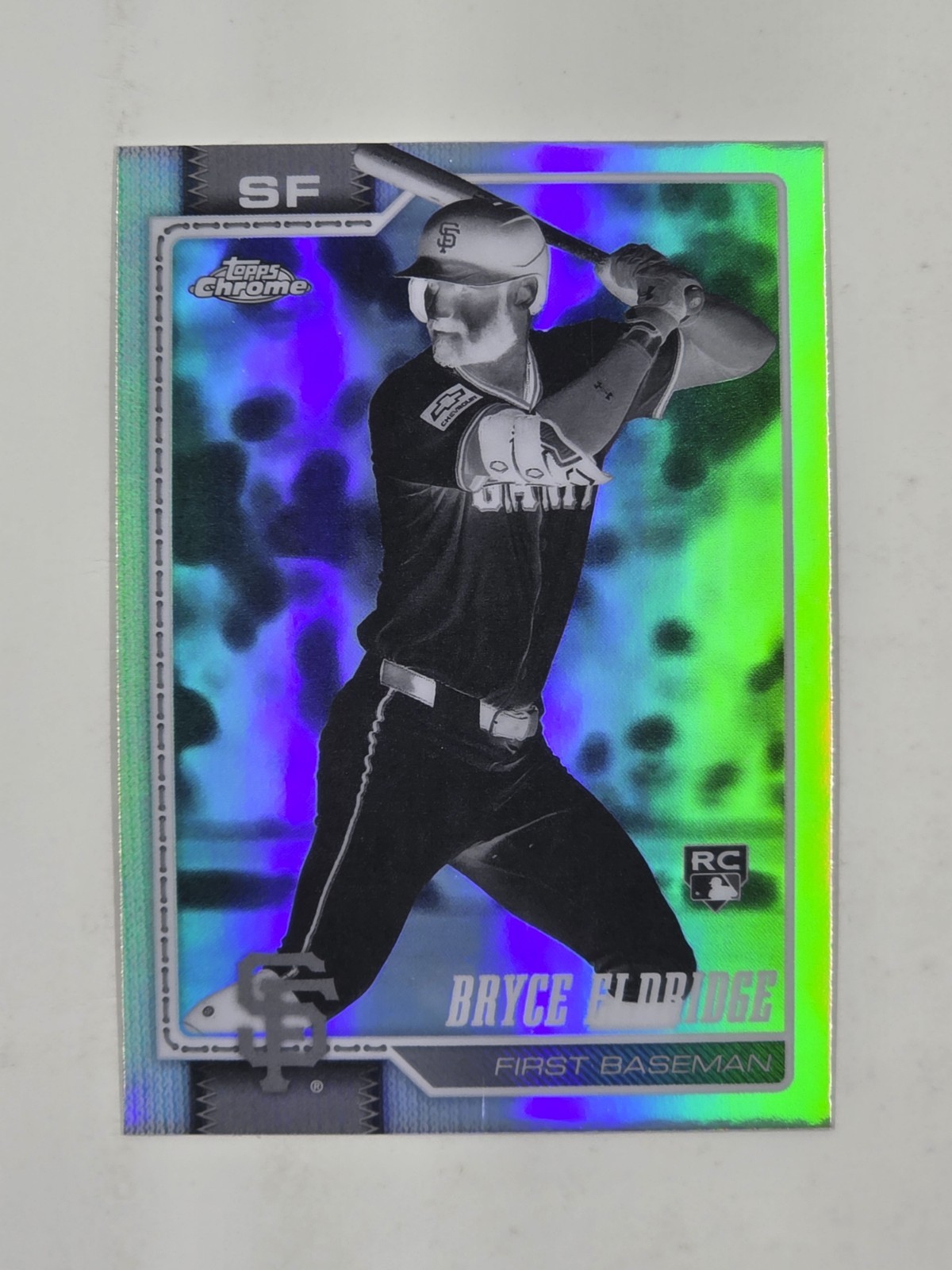 2026 Topps Chrome Bryce Eldridge #254 Negative Refractor RC San Francisco Giants