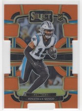 #16 Jonathan Mingo 2023 Select Orange Prizm Die Cut RC 169/499 Carolina Panthers