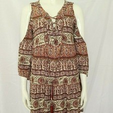 AEO American Eagle Cold Shoulder Tiered dress Small Petite