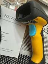 NETUM Upgraded QR Industrial Bluetooth Barcode Scanner with Charging Dock Wirele