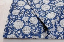 Indian Hand block Print Kantha Quilt blanket Cotton king Bedspread Gudari Throw