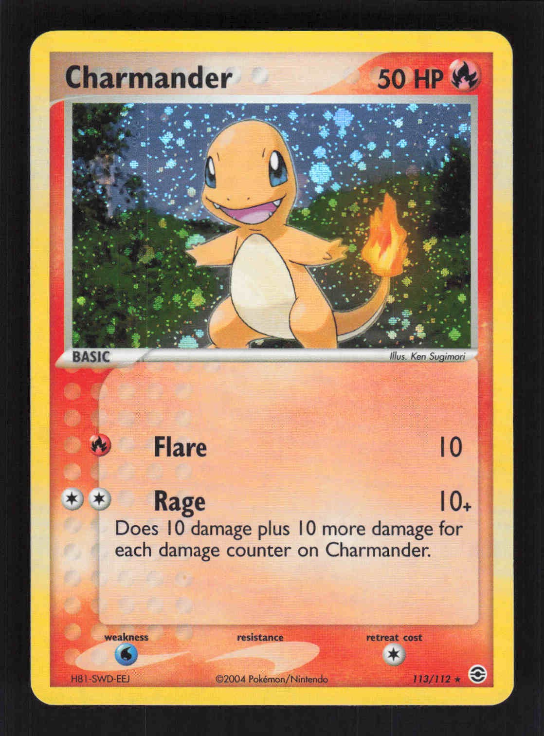 Charmander - Secret Rare FireRed & LeafGreen 113/112 NM