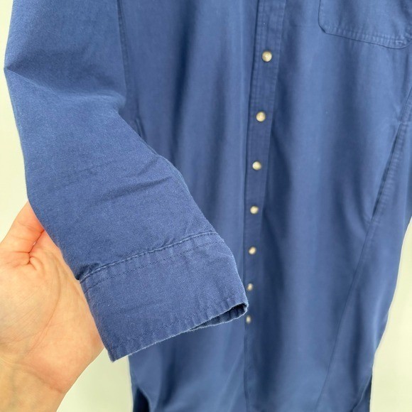 Universal Thread Navy Blue Knee Length Shirt Dres… - image 6