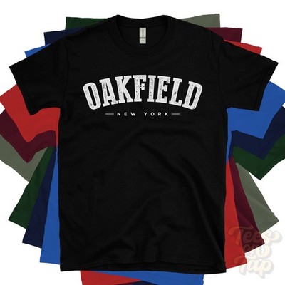 OAKFIELD NEW YORK T-SHIRT Genesee USA Retro Uni Style Heimatstadt Geschenkidee