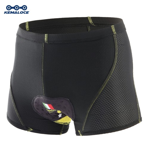 KEMALOCE Ciclismo Intimo Uomo 5D Gel Pad Antiurto S M L XL 2XL Pantaloncini Ciclismo - Foto 2 di 41