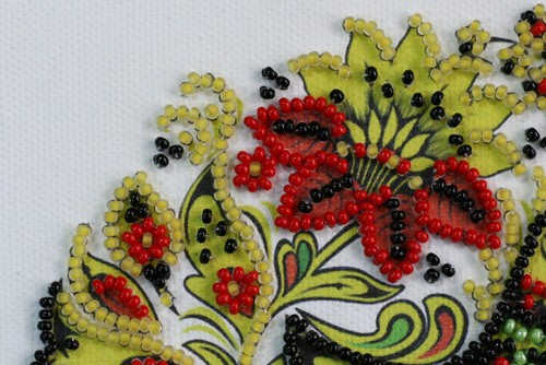 Kit ricamo perline ""The birds are singinging"" taglia 5,9""x5,9"" / 15,0x15,0 cm - Foto 4 di 7