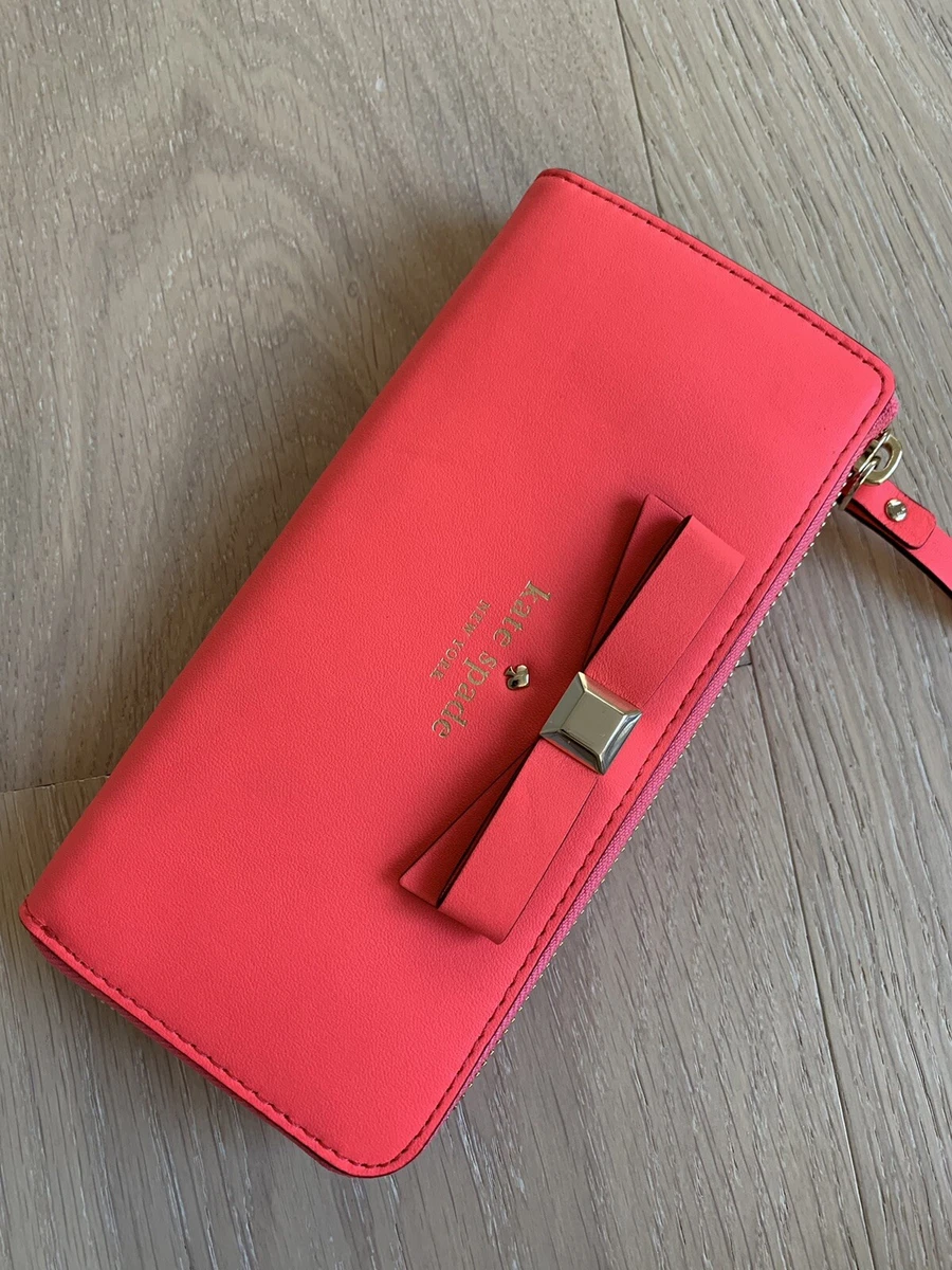 Kate spade nisha holly street bow wallet NWT