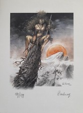 Pin Up GIRL NUE Laïyna HAUSMAN  SEXY BELLE FILLE BRUNE ex libris signé numeroté