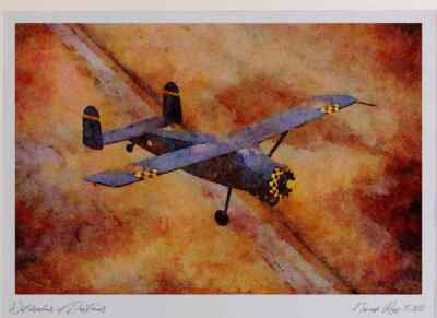450094 Max Holste La Broussard 1955 Schellville California Limited Edition Wate