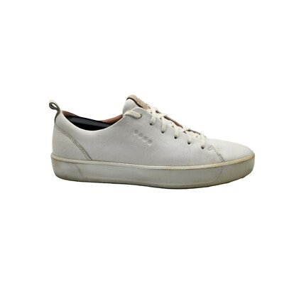 Ecco Womens US 8 Tray Lace Up White Spikeless Leather Golf Shoes HYDROMAX 39 EU