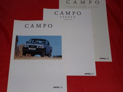 OPEL Campo 2.3 2.5 TD 3.1 TD Prospekt Brochure Depliant Folleto von 1992