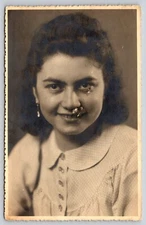 Postcard RPPC Cute Young Woman Portrait