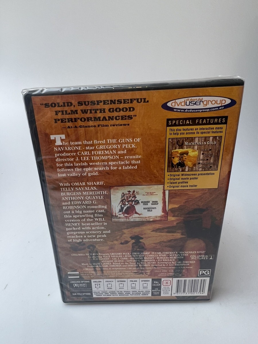 Mackenna's Gold (DVD, 1968) Brand New Sealed 9317731021794