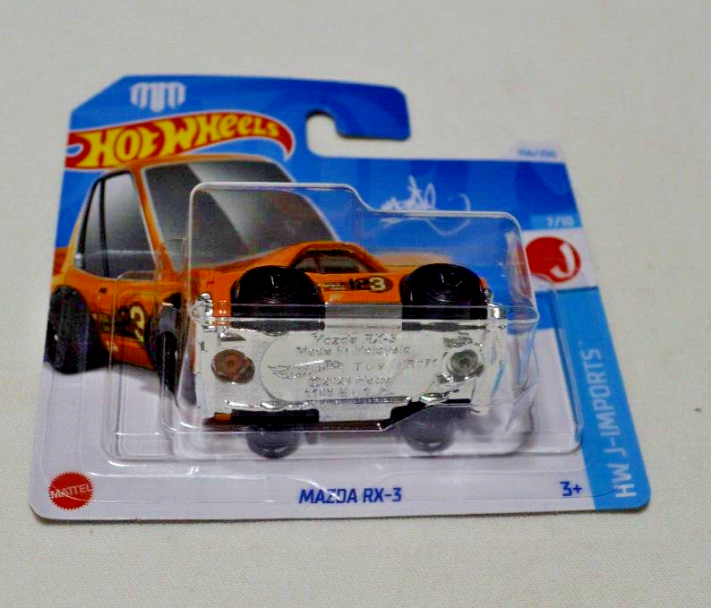 HOT WHEELS 2024 HW J-IMPORTS 7/10 - MAZDA RX-3 ORANGE ON A