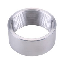2 inch NPT Female Aluminum Weld On Pipe Fitting Bung High Quality Silver