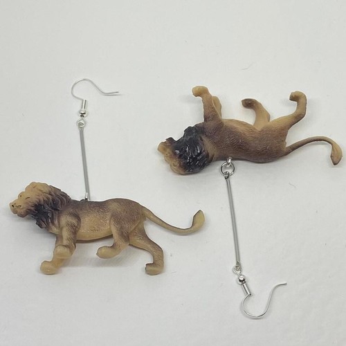 Large animal / zoo earrings , made from acrylic Kitsch Fun 8.5 cm Long - Picture 64 of 72