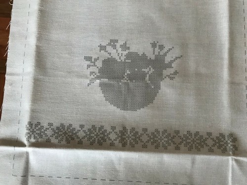 Erica Wilson Columbia Minerva floral guest towels cross stitch kit 30.4 x 50.8cm - Bild 6 von 8