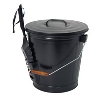 Fireplace Ash Bucket W/shovel Clean Stove Wood Pail Fire Hearth Fireplace Ash Bucket W/shovel Clean Stove Wood Pail Fire Hearth