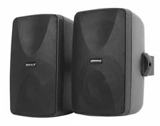 2 Rockville WET-7020B 5.25" 70V Commercial Indoor/Outdoor Wall Speakers in Black