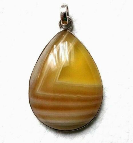 NEW 925 Great Marbled Stone & Silver PENDANT! Sterling Silver PENDANT  - Picture 1 of 6