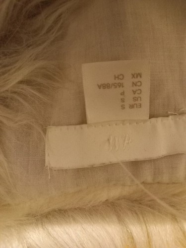 H&M faux fur gillet size 10 - Picture 2 of 4