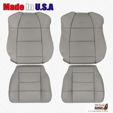 2002-2003 For Ford F150 Extended Genuine Leather Front Seat Covers Med Graphite 2002-2003 For Ford F150 Extended Genuine Leather Front Seat Covers Med Graphite