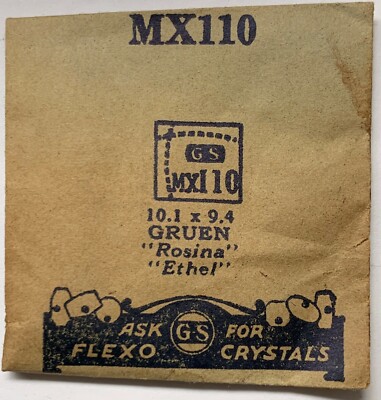 Original NOS G-S ''MX'' Wristwatch Crystals -Variations 110 - 390 Available!