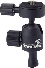 TAKEWAY T-B01 Ballhead Mount for T1 Clampod/R1 Ranger/G1 Mini Tripod