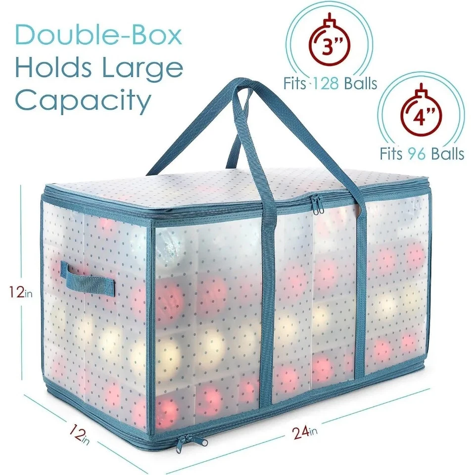 Christmas Tree Storage Bag Wrapping Paper Organizer Container Storage Box 1 PC - Image 4 of 4