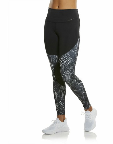 Nike Women\u0026#039;s Power Hyper Tight Fit Flutter Print Tights CD8578 010  Multiple Size | eBay