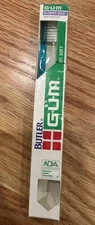 Vintage Butler GUM Slender Head Soft Bristle Toothbrush #311 NOS Blue