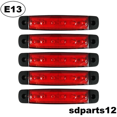 FEUX DE GABARIT LED 12V 24V Rouge Camion Remorque Caravane Fourgon 3