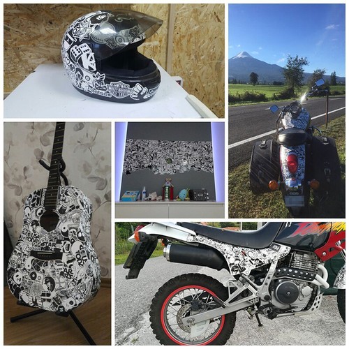 80 Pack JDM Stickers Helmet Car Racing Vinyl Motorcycle Motocross UTV ATV Decals - Picture 5 of 7
