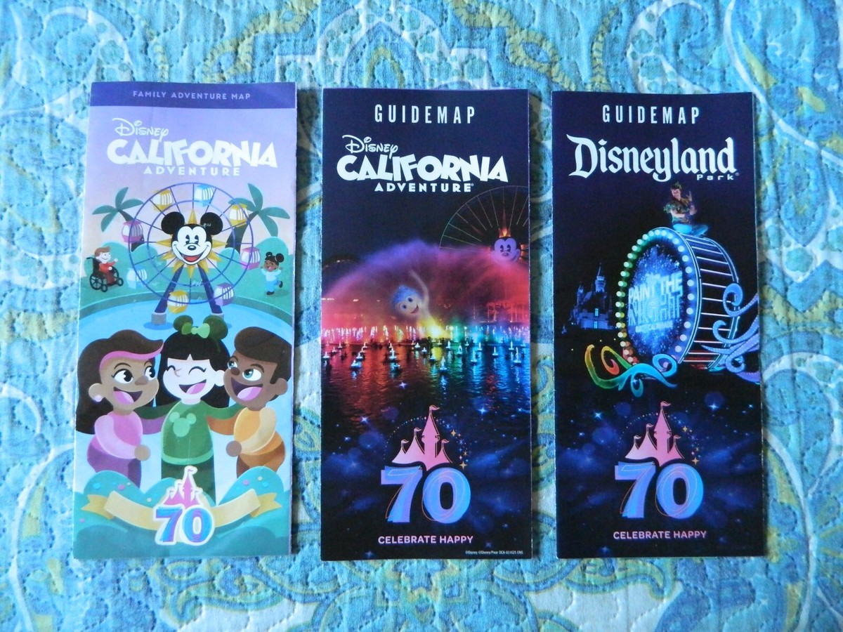 Disneyland 70th Anniversary Guide Map Set | eBay