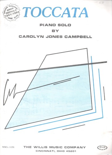 CAROLYN JONES CAMPBELL - TOCCATA - KLAVIER SOLO BLATTMUSIK 1987