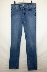 Eddie-Bauer-Women-039-s-Truly-Straight-Medium-Wash-Jeans-5-Pockets-Size-6-EUC