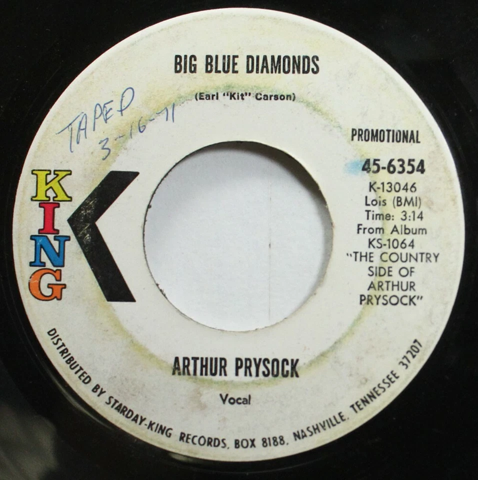 Soul 45 Arthur Prysock - It Aint No Big Thing / Big Blue Diamonds On King - Image 2 of 2