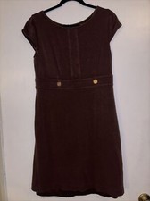 Lily Pulitzer Size 8 Brown Short Dress Gold Detail Vintage