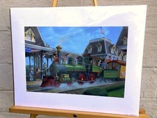Maggie Parr "Welcome Aboard" Print - Disneyland Train