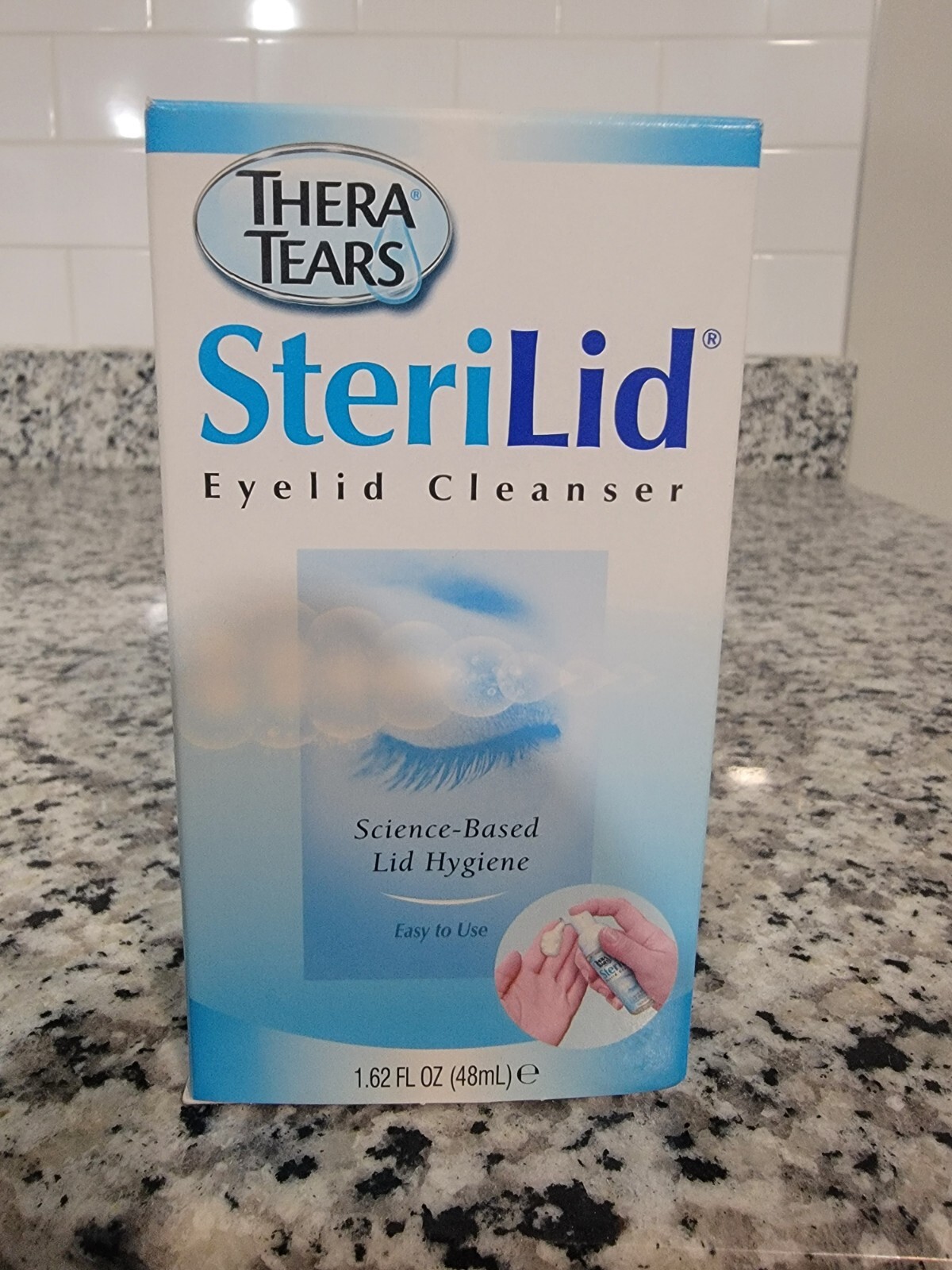 Original Thera Tears SteriLid Eyelid Cleanser Foam Pump 1.62 oz
