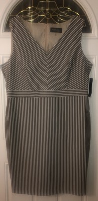 Black Label By Evan Picone Women s Dress Size 12  Striped New With Tags