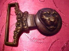 CIVIL WAR CONFEDERATE BUCKLE PLATE LION USED 2 3/4 X 2 INCH C.S.A.