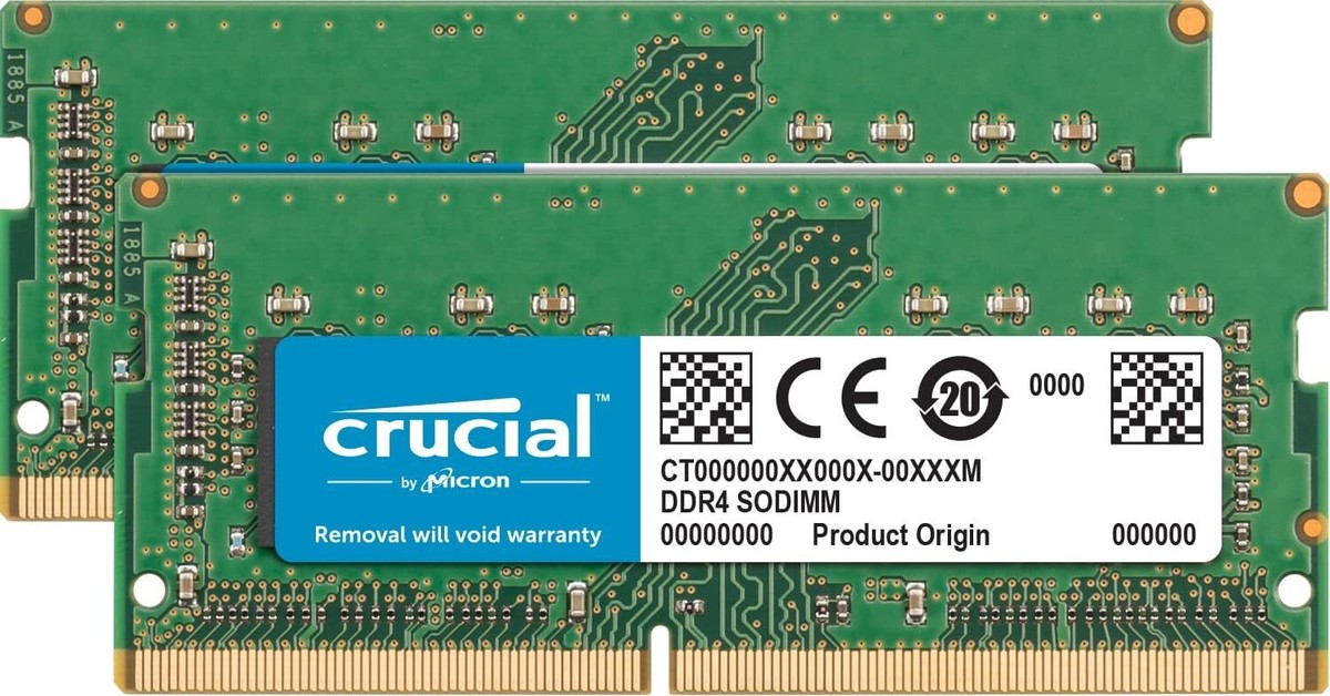 Crucial DDR4 16GB 2400 MHz PC4-19200 260-Pin SODIMM Notebook