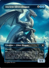 Ancient Silver Dragon - High Quality Altered Art Custom Cards