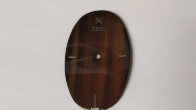 Ebel DIAL BROWN 878 pre-owned, stress fractures. oval. bent feet at 2:30 and 7:3